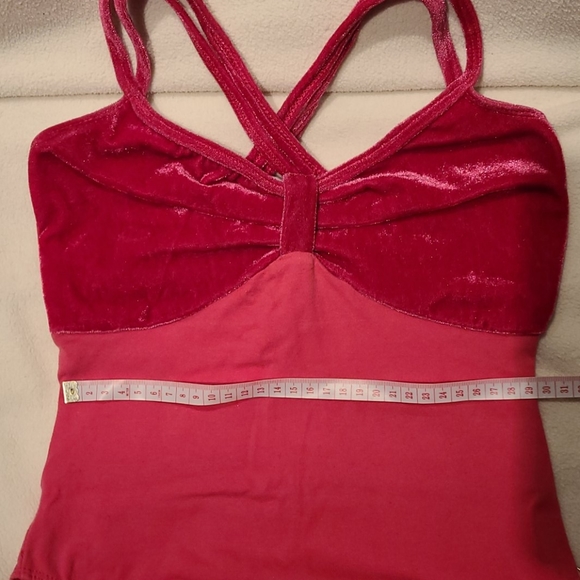 Hot Pink velvet ballet leotard - Picture 5 of 6